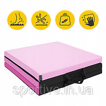 Мат гімнастичний складаний 4FIZJO 180 x 60 x 5 см Pink/Light Pink (P-5907739319678), фото 5