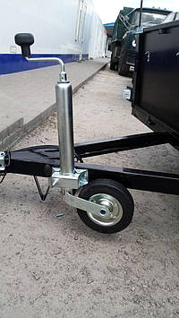 Опорне колесо з хомутом KNOTT 200 кг комплект