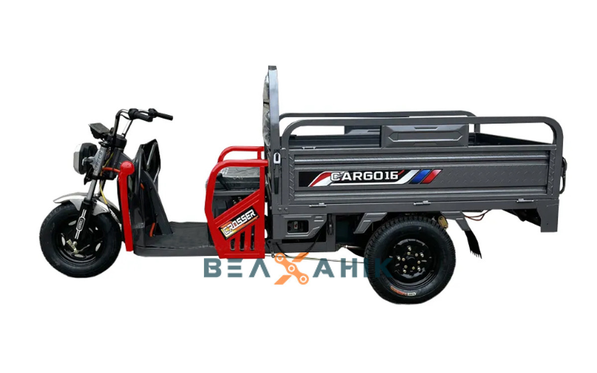 Електротрицикл вантажний Crosser CARGO 1200W колеса 16" Grey