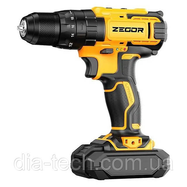 Акумуляторний шуруповерт Zegor Profesional 21V (CDP-21H), фото 1