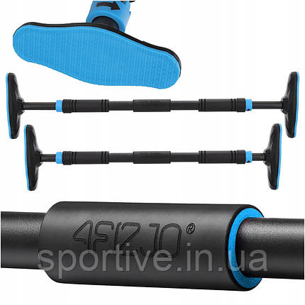 Турнік розсувний 4FIZJO ULTRA 66-100 см Black/Blue (P-5905973400329), фото 1