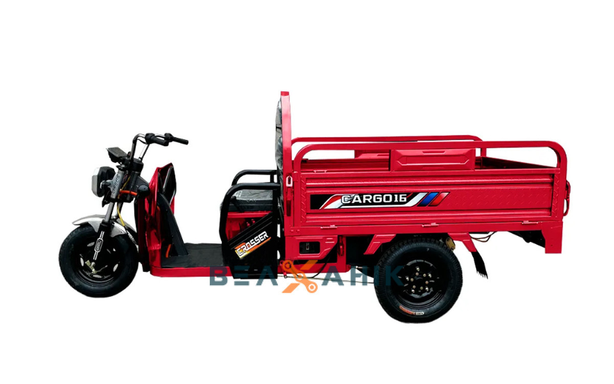 Електротрицикл вантажний Crosser CARGO 1200W колеса 16" Red