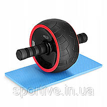 Ролик (гімнастичне колесо) для преса 4FIZJO Ab Wheel XL Black/Red (P-5907739312747), фото 2