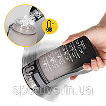 Пляшка для води спортивна 4FIZJO 500 мл Grey/Black (P-5905973400725), фото 3