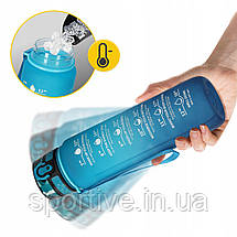 Пляшка для води спортивна 4FIZJO 1000 мл Sky Blue/Blue (P-5905973400763), фото 2