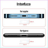 Плівка захисна USB Type-C наліпка від подряпин для зарядного порту телефонів гаджетів прозора матова, фото 3