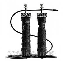 Скакалка швидкісна для кросфіту 4FIZJO Speed Rope PRO+ Black (P-5907739313164), фото 3
