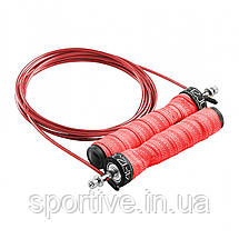 Скакалка швидкісна для кросфіту 4FIZJO Speed Rope PRO+ Red (P-5907739313171), фото 4