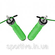 Скакалка швидкісна для кросфіту 4FIZJO Speed Rope PRO+ Green (P-5907739313195), фото 4