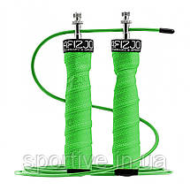 Скакалка швидкісна для кросфіту 4FIZJO Speed Rope PRO+ Green (P-5907739313195), фото 3