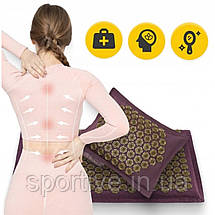 Килимок акупунктурний з подушкою 4FIZJO Eco Mat Аплікатор Кузнєцова Wine Red/Gold (P-5907739312907), фото 2