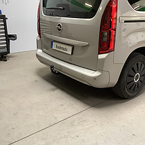 Фаркоп Opel Combo E 2018- (Опель Комбо E) без підрізу бампера, фото 3