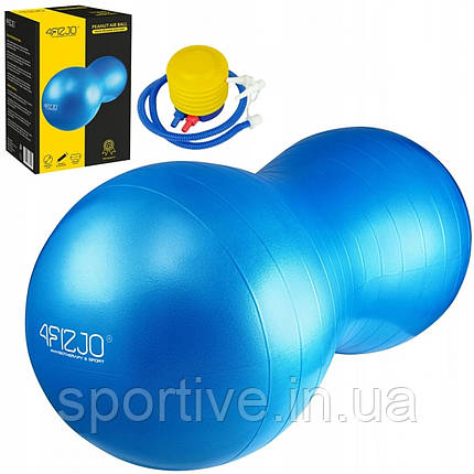 М'яч для фітнесу (арахіс) 4FIZJO Air Ball Peanut 45 x 90 см Anti-Burst Blue (P-5907739312945), фото 1