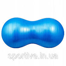 М'яч для фітнесу (арахіс) 4FIZJO Air Ball Peanut 45 x 90 см Anti-Burst Blue (P-5907739312945), фото 5