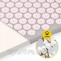 Килимок акупунктурний з валиком 4FIZJO Classic Mat XL Аплікатор Кузнєцова Grey/Pink (P-5907739313294), фото 5
