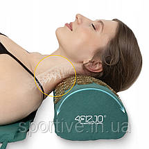 Килимок акупунктурний з валиком 4FIZJO Classic Mat XL Аплікатор Кузнєцова Navy Green/Gold (P-5907739313317), фото 4