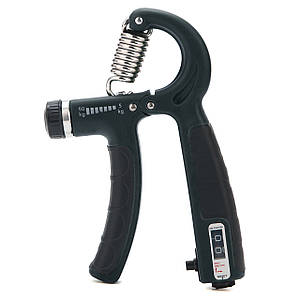 Еспандер кистьовий Cornix 5-60 кг з регульованим навантаженням і лічильником XR-0262 Black