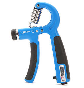Еспандер кистьовий Cornix 5-60 кг з регульованим навантаженням і лічильником XR-0263 Blue/Black