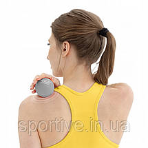 Масажний м'яч 4FIZJO Lacrosse Ball 6.25 см Grey (P-5907739314314), фото 5