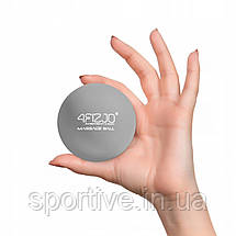 Масажний м'яч 4FIZJO Lacrosse Ball 6.25 см Grey (P-5907739314314), фото 2