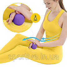 Масажний м'яч подвійний 4FIZJO Lacrosse Double Ball 6.5 x 13.5 см Purple (P-5907739314338), фото 5