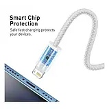 Дата-кабель Baseus Dynamic Series Fast Charging USB (тато) - Lightning (тато) 1m White 2.4A, фото 2