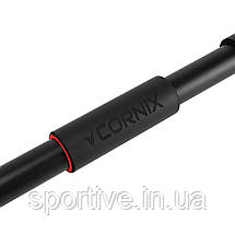 Турнік розсувний Cornix 110-150 см XR-0282 Black/Red, фото 2