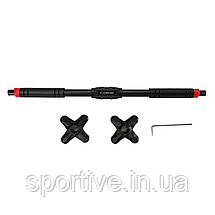 Турнік розсувний Cornix Pro+ 90-130 см XR-0287 Black/Red, фото 4