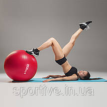 М'яч для фітнесу (фітбол) Cornix 55 см Anti-Burst XR-0018 Red, фото 5