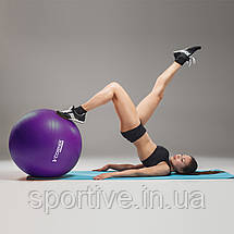 М'яч для фітнесу (фітбол) Cornix 55 см Anti-Burst XR-0016 Violet, фото 5