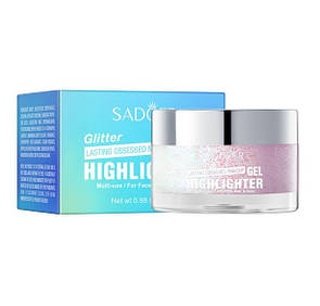 Гель глітер Sadoer No4 червоне сяйво No3, 28 g