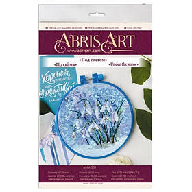 Набір для вишивання хрестиком "Під снігом" Abris Art AHM-039 з п'яльцем, Toyman