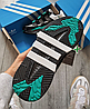 Чоловічі кросівки Adidas Niteball Black Green Адідас Найтбол шкіряні чорні зелені осінь весна, фото 10