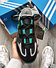 Чоловічі кросівки Adidas Niteball Black Green Адідас Найтбол шкіряні чорні зелені осінь весна, фото 5