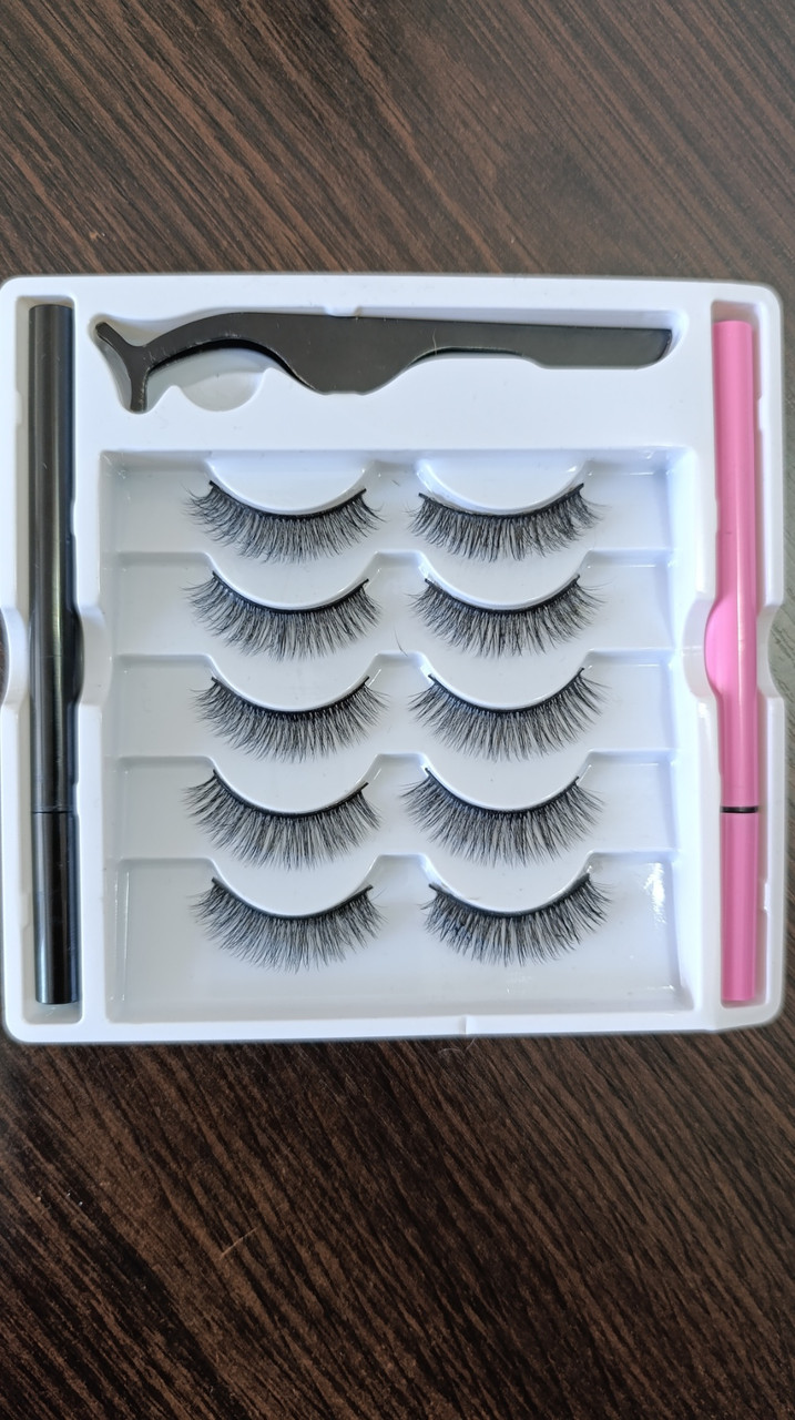 Набір з 5 пар самоклеючих вій, фото 1