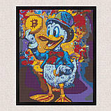 Алмазна мозаїка/вишивка Скрудж Макдак з біткоїном 40*50 см Орігамі OD 6002, фото 6