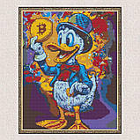 Алмазна мозаїка/вишивка Скрудж Макдак з біткоїном 40*50 см Орігамі OD 6002, фото 4