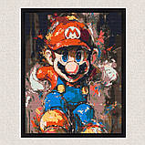 Алмазна мозаїка/вишивка Супер Маріо 40*50 см Орігамі OD 3410, фото 6
