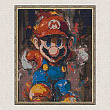 Алмазна мозаїка/вишивка Супер Маріо 40*50 см Орігамі OD 3410, фото 4