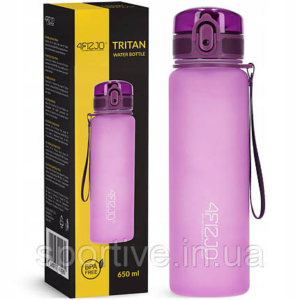 Пляшка для води спортивна 4FIZJO 650 мл Pink (P-5905973403757), фото 1