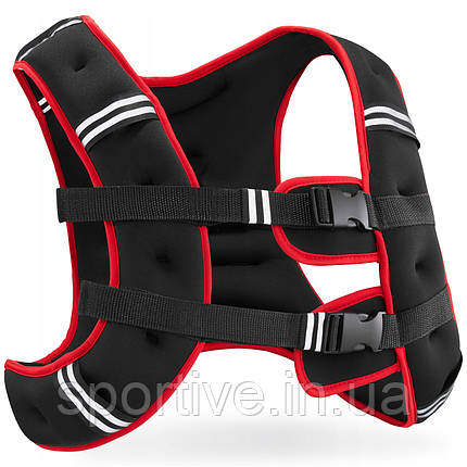 Жилет-обважнювач для тренувань 4FIZJO 10 кг Black/Red (P-5905973402163), фото 1