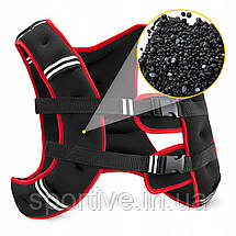 Жилет-обважнювач для тренувань 4FIZJO 10 кг Black/Red (P-5905973402163), фото 2
