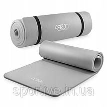 Килимок (мат) спортивний 4FIZJO NBR 180 x 60 x 1 см для йоги та фітнесу Grey (P-5907739317087), фото 4