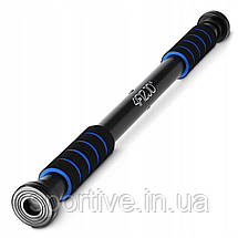 Турнік розсувний 4FIZJO Basic 61.5-100 см Black/Blue (P-5905973402705), фото 4