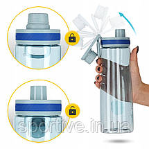 Пляшка для води спортивна 4FIZJO 850 мл Blue (P-5905973403795), фото 4