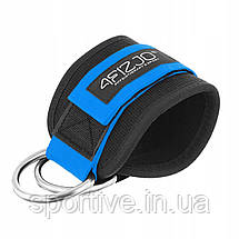 Манжети для тяги 4FIZJO Ankle Strap 2 шт Black/Blue (P-5907739314833), фото 3