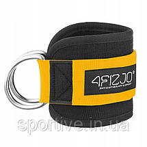 Манжети для тяги 4FIZJO Ankle Strap 2 шт Black/Orange (P-5907739314826), фото 5