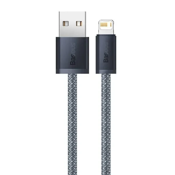 Дата-кабель Baseus Dynamic Series Lightning (тато) - USB Type A (тато) 1 м Gray 2.4A (CALD000416), фото 1