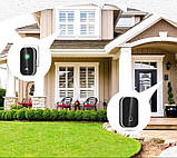 Комплект бездротовий дзвінок 38 мелодій на вхідні двері від мережі Чорний/Білий, фото 8