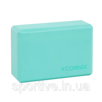 Блок для йоги Cornix EVA 22.8 x 15.2 x 7.6 см XR-0100 Mint, фото 1